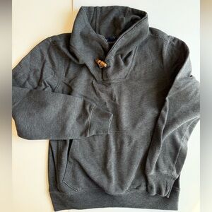 Men's GAP Charcoal Gray Fleece Pullover High Collar